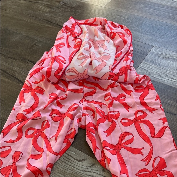 Other - Pink and Red Bow Print PJs
